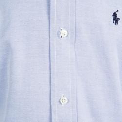 Pre Owned قميص رالف لورين أزرار أمامية أكمام طويلة قطن أزرق 7 سنوات