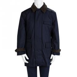 Pre Owned Polo By Ralph Lauren  Navy Blue Corduroy Trim Jacket 6 Yrs