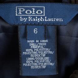 Pre Owned Polo By Ralph Lauren  Navy Blue Corduroy Trim Jacket 6 Yrs