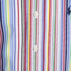 Pre Owned Ralph Lauren Multicolor Striped Button Down Long Sleeve Shirt 4 Yrs