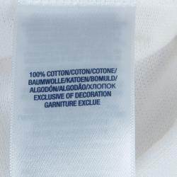 Pre Owned Ralph Lauren White Knit Eyelet Embroidered Collar Detail Sleeveless Dress 5 Yrs