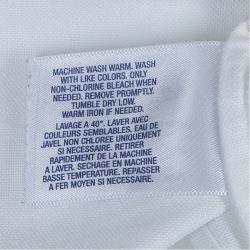 Pre Owned Ralph Lauren White Ruffle Detail Long Sleeve Button Down Cotton Shirt 8 Yrs