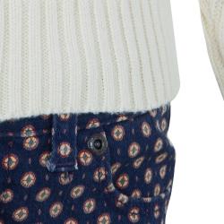 Pre Owned Ralph Lauren White Cable Knit Hoodie 5 Yrs