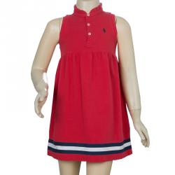 Pre Owned Ralph Lauren Red Sleeveless T-Shirt Dress 4 Yrs