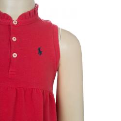 Pre Owned Ralph Lauren Red Sleeveless T-Shirt Dress 4 Yrs