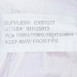 Pre Owned فستان رالف لورين نسيج قطني مخطط وردي بفيونكة وبدون أكمام سنتين