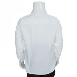 Pre Owned Ralph Lauren White Long Sleeve Button Down Cotton Shirt 4 Yrs