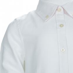 Pre Owned Ralph Lauren White Long Sleeve Button Down Cotton Shirt 4 Yrs