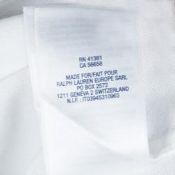 Pre Owned Ralph Lauren White Long Sleeve Button Down Cotton Shirt 4 Yrs