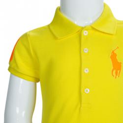 Pre Owned Ralph Lauren Yellow Polo T-Shirt 4 Yrs