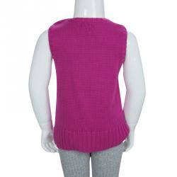 Pre Owned Ralph Lauren Pink Sleeveless Sweater 4 Yrs