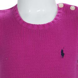 Pre Owned Ralph Lauren Pink Sleeveless Sweater 4 Yrs