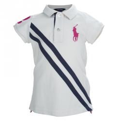 Pre Owned تيشيرت بولو رالف لورين أبيض 4 سنوات