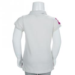 Pre Owned تيشيرت بولو رالف لورين أبيض 4 سنوات