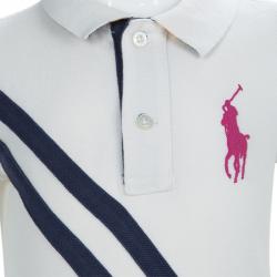 Pre Owned تيشيرت بولو رالف لورين أبيض 4 سنوات