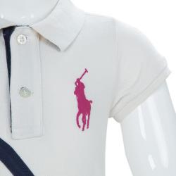 Pre Owned تيشيرت بولو رالف لورين أبيض 4 سنوات