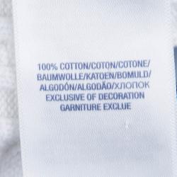 Pre Owned كارديغان رالف لورين تريكو أبيض بأزرار أمامية 8 - 10 سنوات