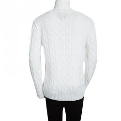 مملوكة مسبقًا بلوفر بولو باي رالف لورين  تريكو أبيض 8 سنوات