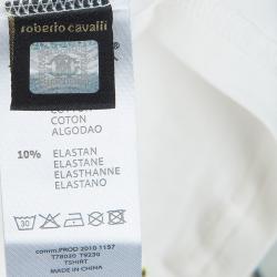 Roberto Cavalli Angels White Horseshoe Graphic Long Sleeve T-shirt 10 Yrs