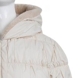 Roberto Cavalli Angels Off white Puffer Jacket 10 Yrs