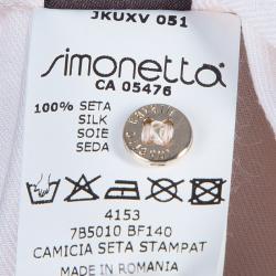 Pre Owned Roberto Cavalli Leopard Print Long Sleeve Peplum Shirt 4 Yrs