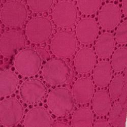 Pre Owned Rykiel Enfant Pink Eyelet Embroidered Floral Applique Detail Dress 2 Yrs