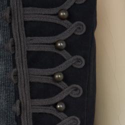 Pre Owned معطف ستيلا مكارتني كيدز ميليتري بلا أكمام  رصاصي قصير 6 سنوات