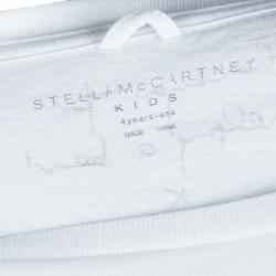 Stella McCartney Kids White Polar Bear Print T-Shirt 4 Yrs
