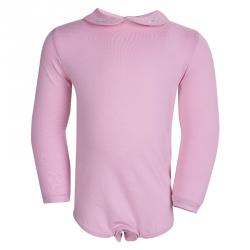 Tartine Et Chocolat Pink Embroidered Collar Detail Onesie 1 Yr