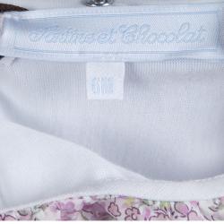 Tartine Et Chocolat White Floral Printed Trim Onesie 6 Months