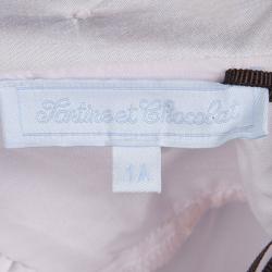Tartine Et Chocolat Pale Pink Satin Long Sleeve Dress 1 Yr