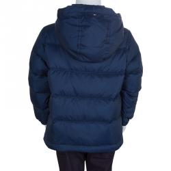 Tommy Hilfiger Blue Quilted Hooded Nirvada Down Jacket 4 Yrs