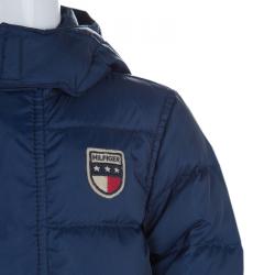 Tommy Hilfiger Blue Quilted Hooded Nirvada Down Jacket 4 Yrs