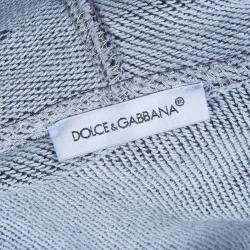Pre Owned Dolce and Gabbana Washed Indigo Terry Hooded Sweatshirt 4 Yrs
