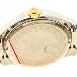 Pre Owned Aigner White Stainless Steel Lonato Men's Wrist Watch 43 mm