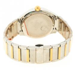 Pre Owned Aigner White Stainless Steel Lonato Men's Wrist Watch 43 mm