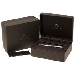 Pre Owned Aigner Silver Stainless Steel Ballpoint