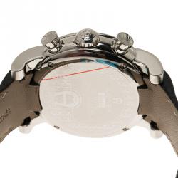 Pre Owned Aigner Silver Stainless Steel Bari Men's Wristwatch 46MM