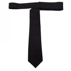 Pre Owned Alexander McQueen Black Silk Tie