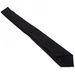 Pre Owned Alexander McQueen Black Silk Tie