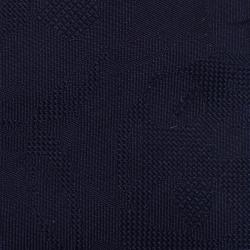 Pre Owned Alexander McQueen Navy Blue Tonal Floral Jacquard Silk Tie