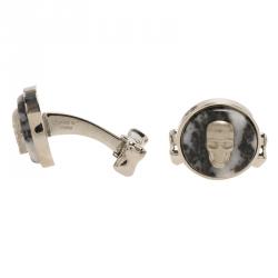 Alexander McQueen Skull & Bone Stainless Steel Cufflinks