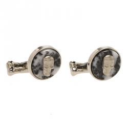 Alexander McQueen Skull & Bone Stainless Steel Cufflinks