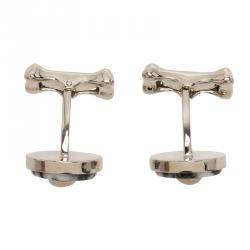 Alexander McQueen Skull & Bone Stainless Steel Cufflinks