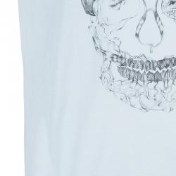 مملوكة مسبقًا تيشيرت أليكساندر مكوين أبيض رجالي مطبوع L