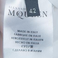 مملوكة مسبقًا تيشيرت أليكساندر مكوين أبيض رجالي مطبوع L