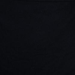 Pre Owned Alexander McQueen Black Pleated Wool Kilt S