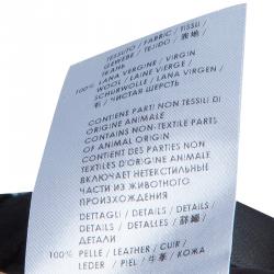 Pre Owned Alexander McQueen Black Pleated Wool Kilt S