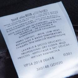 Pre Owned Alexander McQueen Black Pleated Wool Kilt S