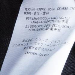 Pre Owned Alexander McQueen Black Knit V-Neck Sweater L